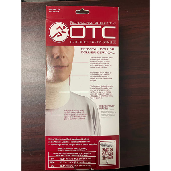OTC Soft Foam Cervical Collar-Braces-OTC-2394/ - Soft-capitalmedicalsupply.ca