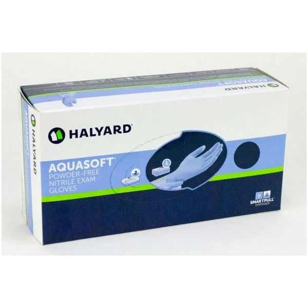 3,000pcs/CASE Halyard AquaSoft Nitrile Exam Glove, Blue-PPE-Cardinal Health Canada-X-SMALL-capitalmedicalsupply.ca
