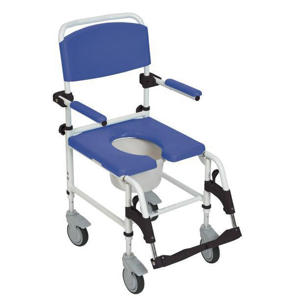 Aluminum Rehab Shower Commode Chair