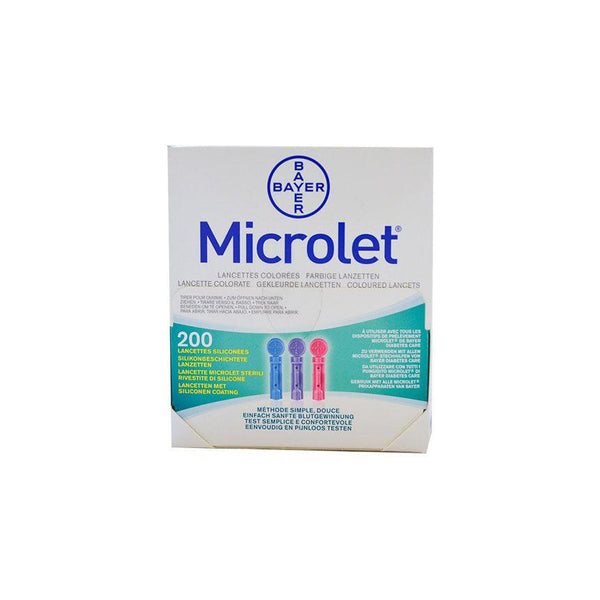 BAYER - MICROLET® Lancet-Lancing Devices-Cardinal Health Canada-6550RC - 200 each/box-capitalmedicalsupply.ca