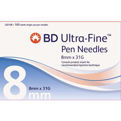 BD Ultrafine III 8mm 31G Pen Needle-Medical Clinic Supplies-Cardinal Health-capitalmedicalsupply.ca