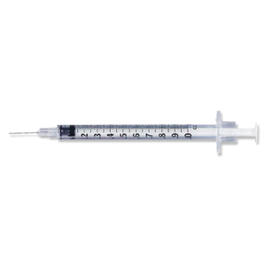 BD™ Allergy Syringe with permanently attached needle - 25/Tray-Medical Needle & Syringe Sets-Cardinal Health Canada or Lifesupply-BD305537-capitalmedicalsupply.ca