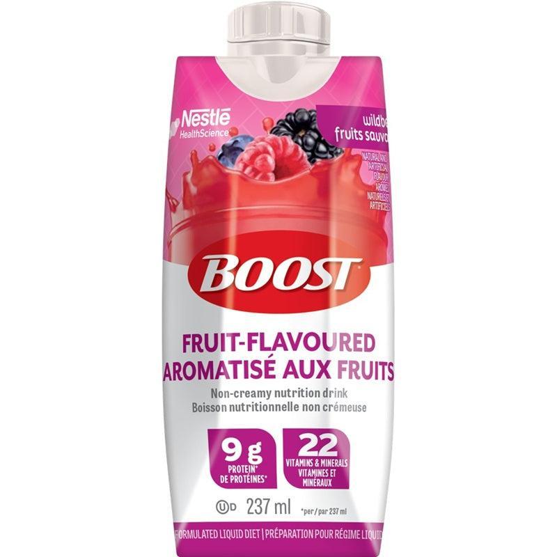BOOST Fruit Flavoured Beverage - 237ML x 24each/case-Nutrition-Cardinal Health Canada-Wild berry-capitalmedicalsupply.ca