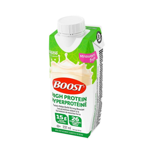 BOOST High Protein, Tetra Prisma Pack, 237mL x 24each/case-Nutrition-Boost-Vanilla-capitalmedicalsupply.ca