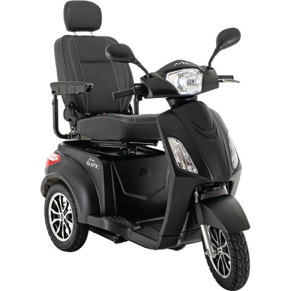 Baja Raptor 2 (BA300)-Scooter-Pride Mobility-Matte Black-capitalmedicalsupply.ca