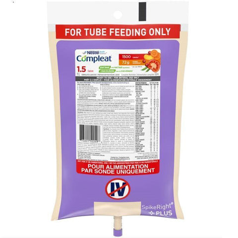 Compleat 1.5 Tube Feeding Formula Ultrapack 1.0L x 6each/case-Nutrition-Cardinal Health-capitalmedicalsupply.ca
