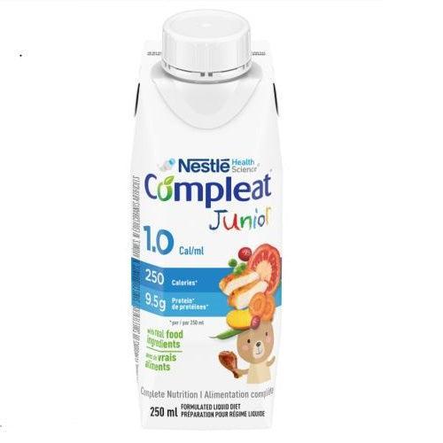 Compleat Junior 1.0 real food, Tetra Prisma Pack, 250mL x 24each/case-Enteral Feeding-Cardinal Health-capitalmedicalsupply.ca