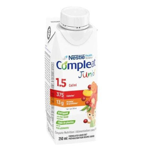 Compleat Junior 1.5 Plant Based, Tetra Prisma Pack, 250mL x 24each/case-Enteral Feeding-Cardinal Health-capitalmedicalsupply.ca
