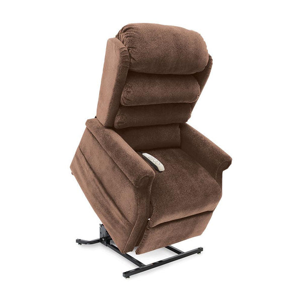 Elegance LC108 Medium - Infinite Position | Sewn Pillow Back Lumbar Pillow | Sinuous Spring Seat | Footrest Extension-Lift Chair-Pride Mobility-Cloud 9 Walnut-capitalmedicalsupply.ca