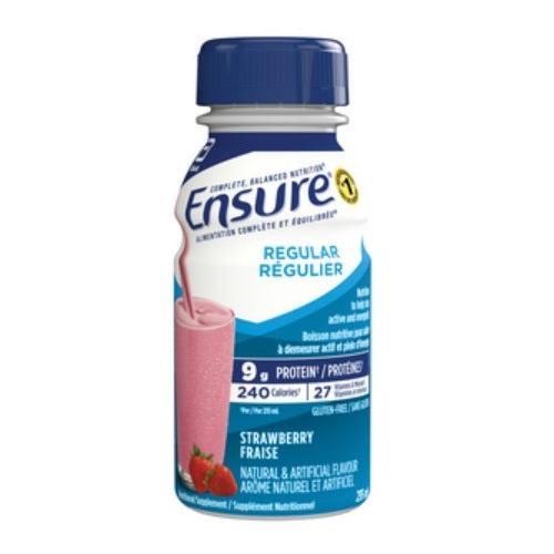 Ensure® Regular Nutritional Formula, 235mL x 24 bottles-Nutrition-Cardinal Health-Strawberry-capitalmedicalsupply.ca