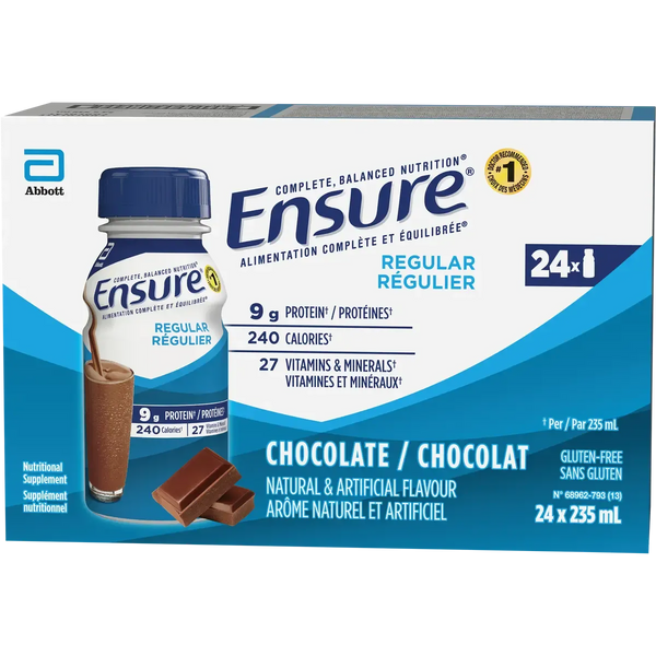 Ensure® Regular Nutritional Formula, 235mL x 24 bottles-Nutrition-Cardinal Health-Vanilla-capitalmedicalsupply.ca