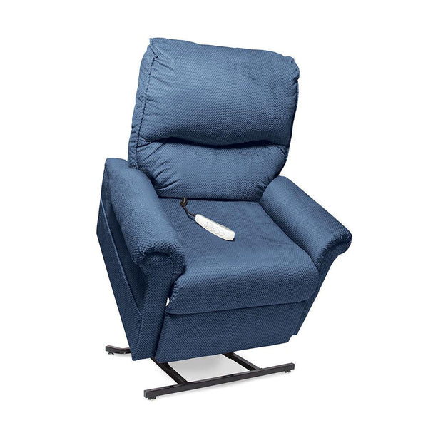 Essential LC102 Petite / LC106 Medium - 3 position, dual pocket storage and easy to use to-button remote-Lift Chair-Pride Mobility-Cloud 9 Pacific-Super Petite-capitalmedicalsupply.ca