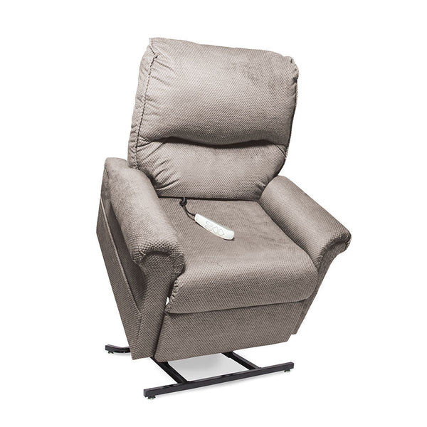 Essential LC102 Petite / LC106 Medium - 3 position, dual pocket storage and easy to use to-button remote-Lift Chair-Pride Mobility-Cloud 9 Stone-Super Petite-capitalmedicalsupply.ca