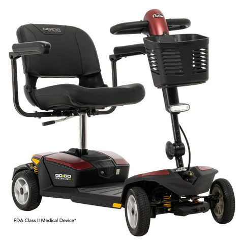 Go-Go Endurance Li 4-Wheel Scooter, Lithium-Ion Technology ,20"W x18"D seat-Scooter-Pride Mobility-8 Ah Lithium-ion Battery-capitalmedicalsupply.ca
