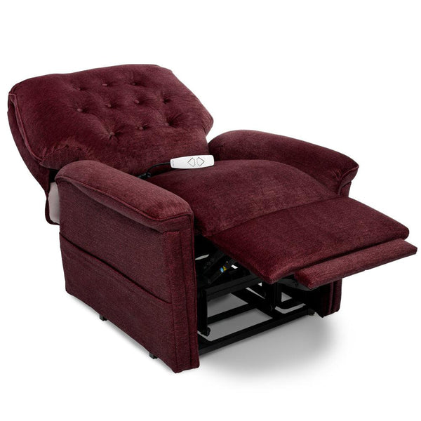 Heritage LC358 - 3 Position | Premium Fabric & Wireless Remote Options | Standard Footrest Extension-Lift Chair-Pride Mobility-Cloud 9 Black Cherry-Large-Foot Rest Extension-capitalmedicalsupply.ca