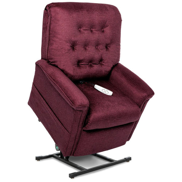 Heritage LC358 - 3 Position | Premium Fabric & Wireless Remote Options | Standard Footrest Extension-Lift Chair-Pride Mobility-Cloud 9 Black Cherry-Medium-Foot Rest Extension-capitalmedicalsupply.ca