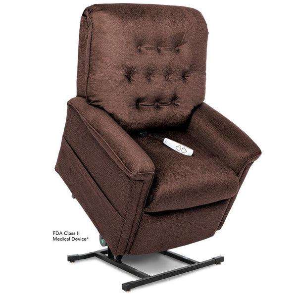 Heritage LC358 - 3 Position | Premium Fabric & Wireless Remote Options | Standard Footrest Extension-Lift Chair-Pride Mobility-Cloud 9 Walnut-Large-Foot Rest Extension-capitalmedicalsupply.ca