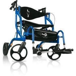 Hugo Navigator Side-Folding Rolling Walker & Transport Chair