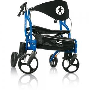 Hugo Navigator Side-Folding Rolling Walker & Transport Chair