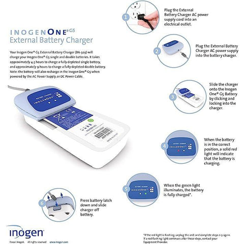 Inogen one G5 External Battery Charger (includes; charger, power supply with AC power cord)-Respiratory-Inogen-capitalmedicalsupply.ca