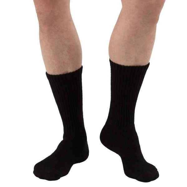 JOBST® SensiFoot Diabetic Sock - 8-15mmHg-Light (8-15mmHg)-BSN-Large-Black-capitalmedicalsupply.ca