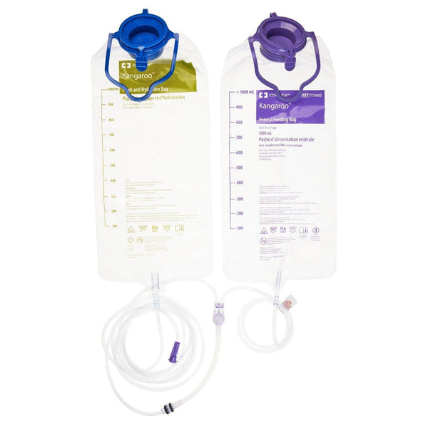 Kangaroo™ ePump Feed Set with Flush Bag-Enteral Feeding-Cardinal Health-1000 mL Feed Set with 1000 mL Flush Bag-capitalmedicalsupply.ca