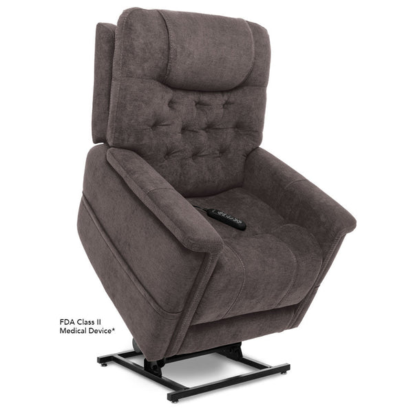 Legacy 2 PLR958 - Deep Recline Position | Memory Remote | Power Headrest & Lumbar-Lift Chair-Pride Mobility-Saville Grey-Medium-capitalmedicalsupply.ca