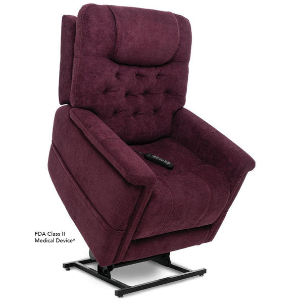 Legacy 2 PLR958 - Deep Recline Position | Memory Remote | Power Headrest & Lumbar-Lift Chair-Pride Mobility-Saville Wine-Medium-capitalmedicalsupply.ca