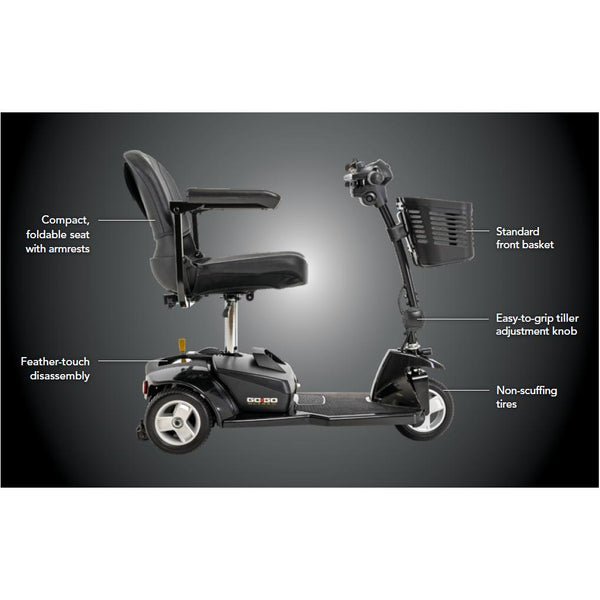 NEW Go-Go® Ultra X, 3-Wheeled Scooter-Scooter-Pride Mobility-capitalmedicalsupply.ca