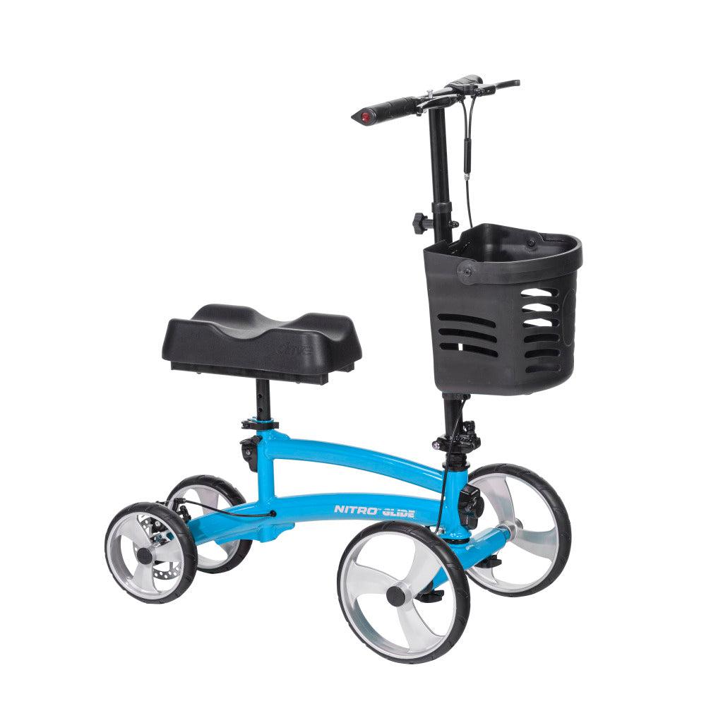 Nitro™ Glide Knee Walker | Knee Scooter-Mobility Aids-Drive Medical-Blue-capitalmedicalsupply.ca