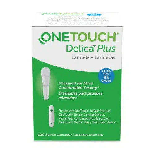 OneTouch Lancet-Lancing Devices-Cardinal Health-OneTouch Delica Plus Lancets -33Gauge 100/bx-capitalmedicalsupply.ca