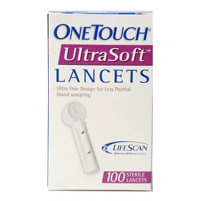 OneTouch Lancet-Lancing Devices-Cardinal Health-OneTouch UltraSoft Lifescan Lancets- 28Gauge 100/bx-capitalmedicalsupply.ca