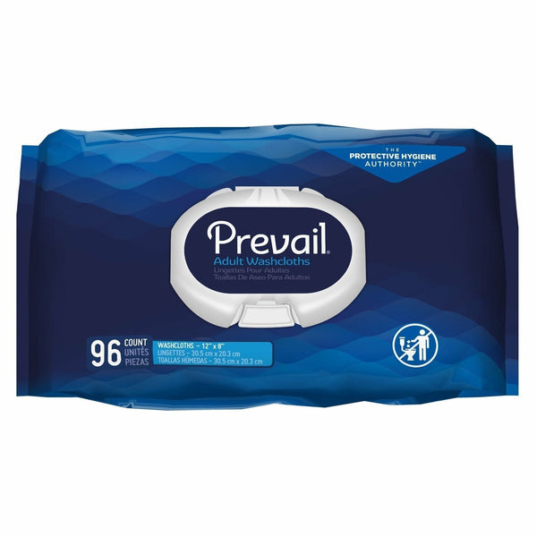 Prevail® Disposable Adult Washcloths-Incontinence Aids-Quality Life-6 bags of 96 (576 ct.)-capitalmedicalsupply.ca