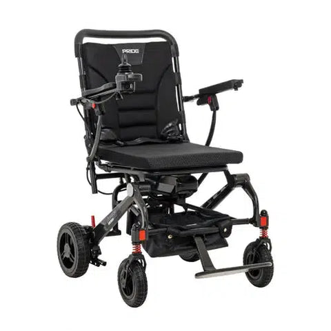 Pride Jazzy Carbon Lightweight carbon fibre Folding travel Power Wheelchair-Power Chair-Pride Mobility-Black-capitalmedicalsupply.ca