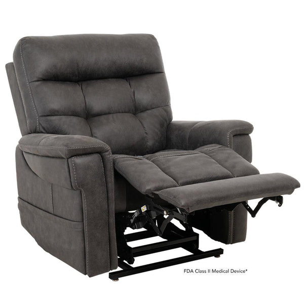 Radiance PLR3955 - Deep Recline Position | Heat System | Memory Remote | Wireless Charger & Cup-Holder-Lift Chair-Pride Mobility-Canyon Steel-Large/Tall-capitalmedicalsupply.ca