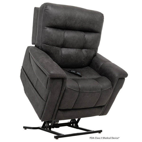 Radiance PLR3955 - Deep Recline Position | Heat System | Memory Remote | Wireless Charger & Cup-Holder-Lift Chair-Pride Mobility-Canyon Steel-Small-capitalmedicalsupply.ca
