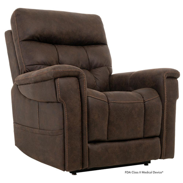 Radiance PLR3955 - Deep Recline Position | Heat System | Memory Remote | Wireless Charger & Cup-Holder-Lift Chair-Pride Mobility-Canyon Walnut-Small-capitalmedicalsupply.ca