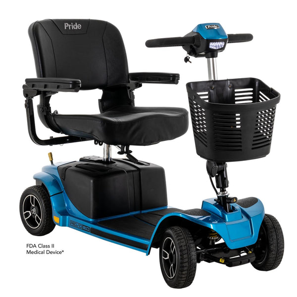 Revo 2.0 , 4-Wheel Scooter-Scooter-Pride Mobility-True Blue-capitalmedicalsupply.ca