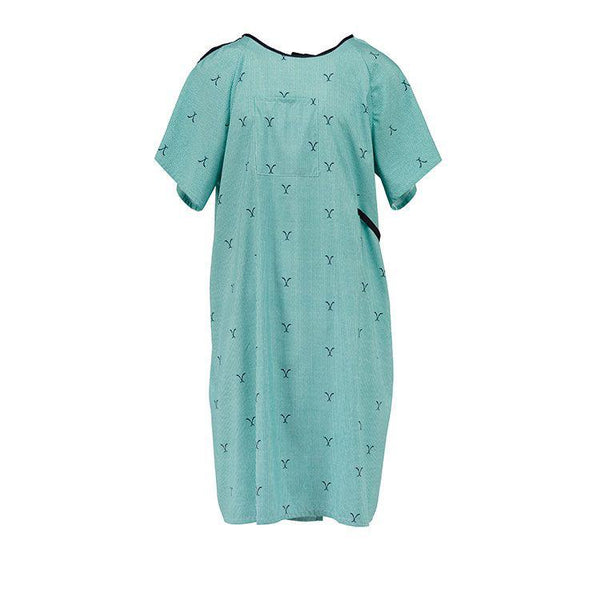 Solus Patient Gowns-Patient Apparel-MIP Inc.-I.V. GOWN- green nightingale-capitalmedicalsupply.ca