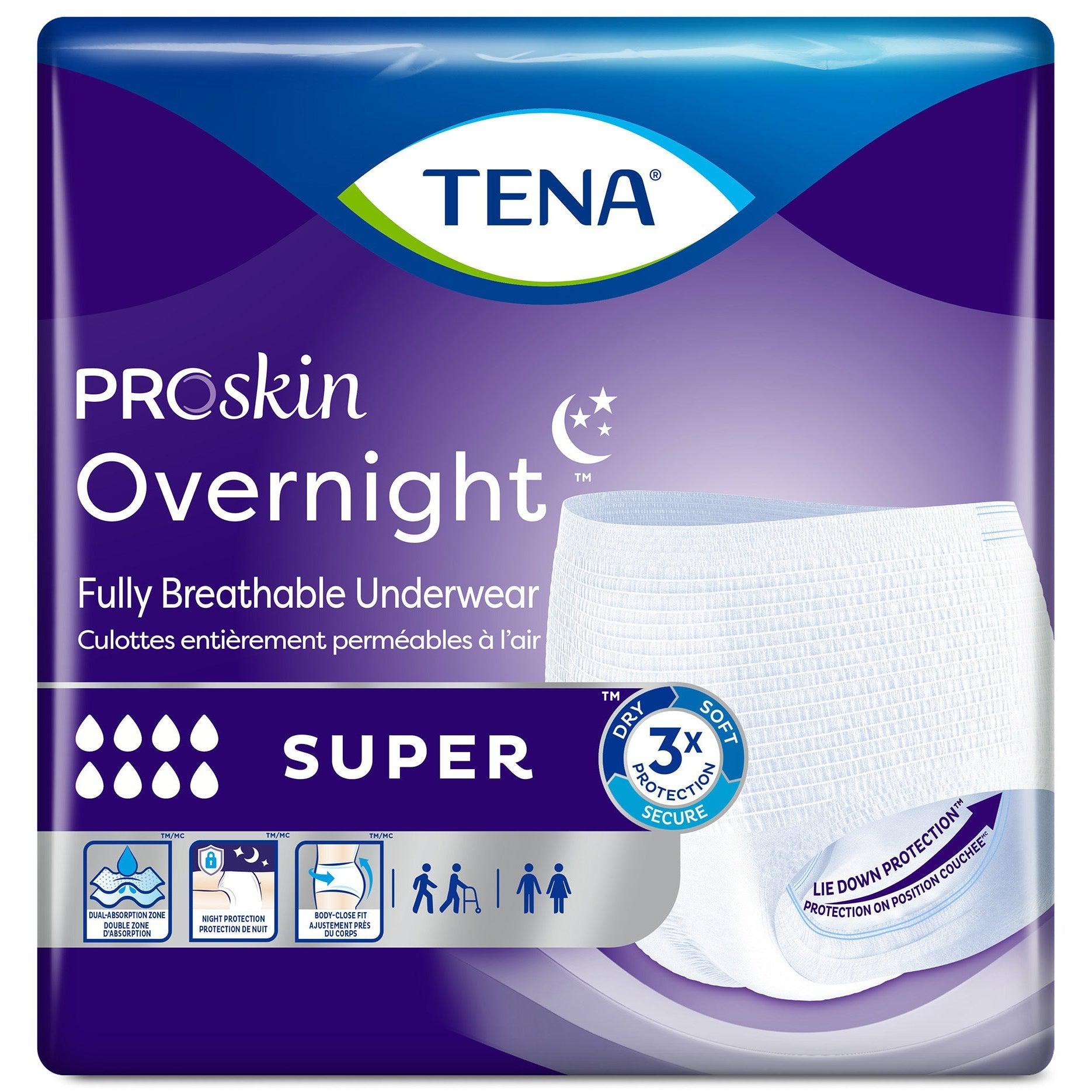 TENA ProSkin Overnight Super Protective Underwear-Incontinence-Cardinal Health-Medium-capitalmedicalsupply.ca