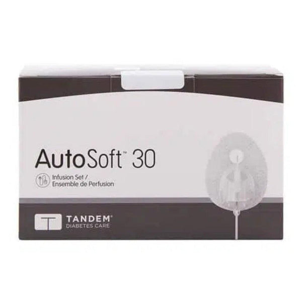 Tandem Insulim Pump t:lock Supplies-Insulin Syringe-capitalmedicalsupply.ca-t:lock AutoSoft 30 Tandem Infusion Set 13mm 23inch Grey-capitalmedicalsupply.ca