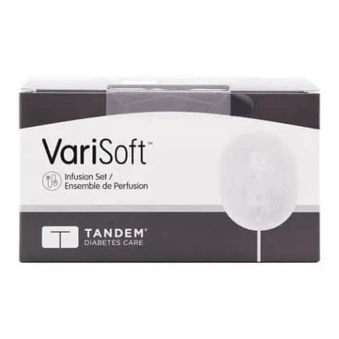 Tandem Insulim Pump t:lock Supplies-Insulin Syringe-capitalmedicalsupply.ca-t:lock VariSoft Tandem Infusion Set 13mm 23inch Grey-capitalmedicalsupply.ca