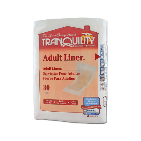 Tranquility Adult Liner-Incontinence Aids-Tranquility-Adult 24″ x 9″-Bag x 30 units-capitalmedicalsupply.ca