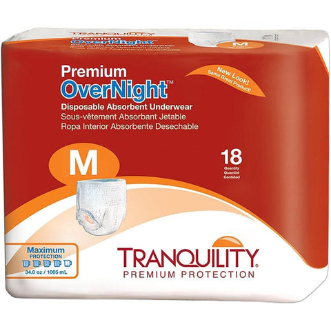 Tranquility Premium Overnight Underwear-Incontinence Aids-Tranquility-XS: Bag x 22 units-capitalmedicalsupply.ca