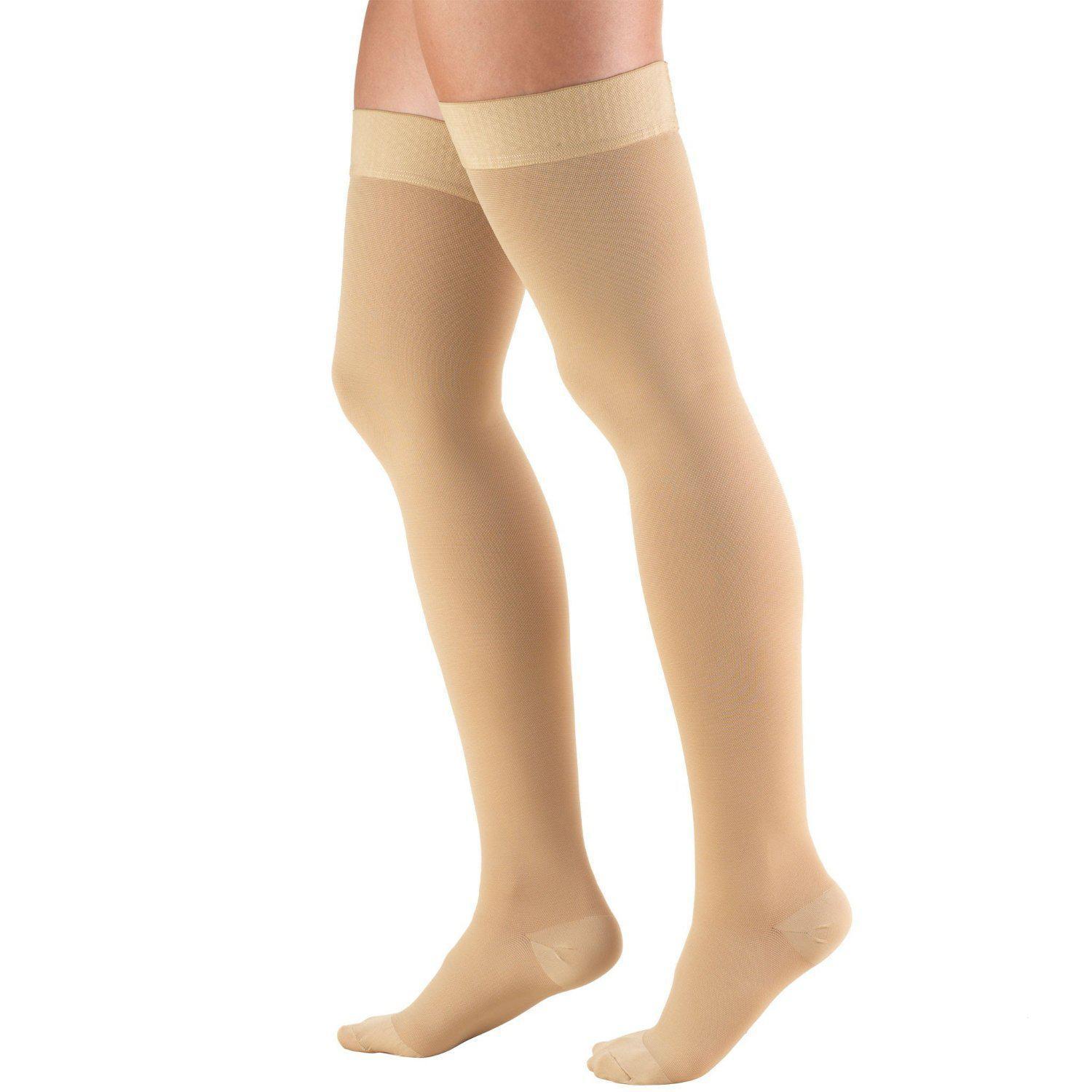 Truform AirwayPlus Thigh High Closed Toe - 18mmHg/Beige