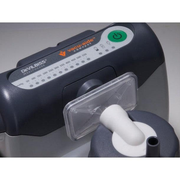 Vacu-Aide Compact Suction Unit with Suction Unit, 725 cc reusable bottle, tubing, elbow and AC & DC power cords-Respiratory-Drive Medical-capitalmedicalsupply.ca