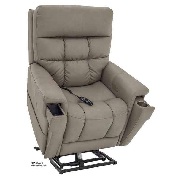 Vivalift Ultra PLR4955 - Weightless Tilt Position | Heat & Massage | Memory Remote | Wireless Charger & Cup-Holder-Lift Chair-Pride Mobility-Capriccio Dove-Medium-capitalmedicalsupply.ca