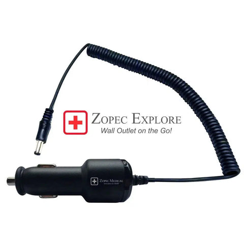 Zopec EXPLORE Fast Car Charger (45W, 12V DC-DC)-CPAP Accessories-Zopec-capitalmedicalsupply.ca