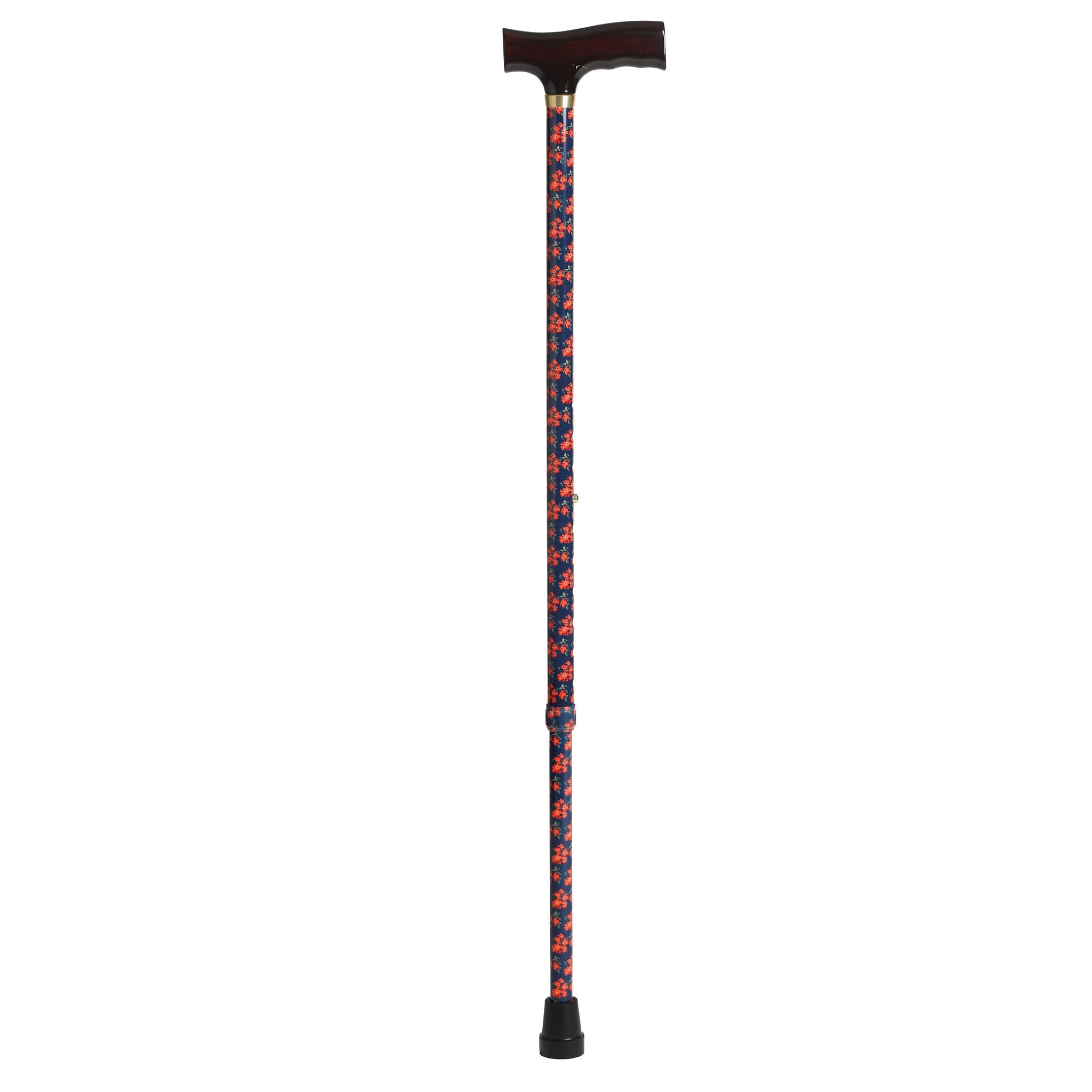Adjustable Lightweight T Handle Cane with Wrist Strap