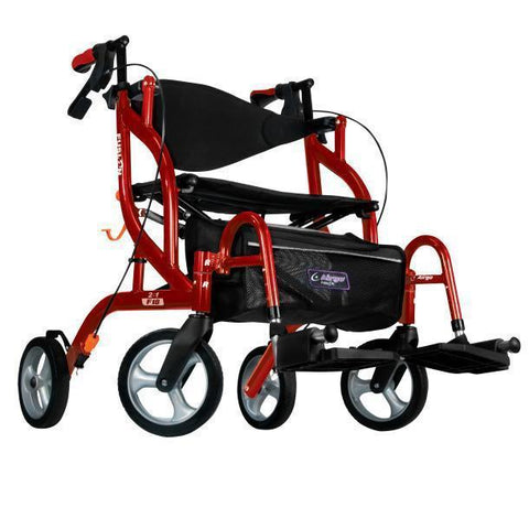 Airgo Fusion F18 Side-Folding Rollator & Transport Chair